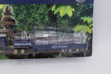 Load image into Gallery viewer, Paulaner Hefe-Weißbier Die-Cast Truck with Glass Cargo – "Gut, Besser, Paulaner" – NIB