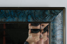 Load image into Gallery viewer, Carolina Mirror Company Peacock Feather Framed Wall Mirror Rectangular Decorative Mirror