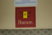 Load image into Gallery viewer, Pearson Custom Upholstery Three Cushion Sofa in Pale Green Diamond Pattern Fabric