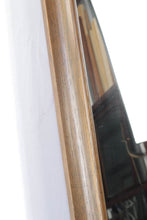 Load image into Gallery viewer, Pecan Mirror with Upper Design - 24" x 47"