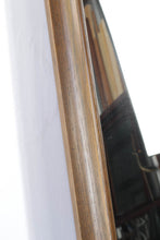 Load image into Gallery viewer, Pecan Mirror with Upper Design - 24" x 47"