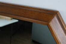 Load image into Gallery viewer, Vintage Pecan Fruitwood Mirror 51 x 34.5