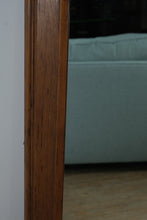 Load image into Gallery viewer, Vintage Pecan Fruitwood Mirror 51 x 34.5