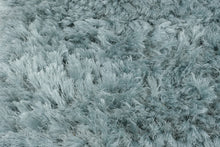 Load image into Gallery viewer, Pier 1 Imports Shaggy Area Rug – Soft Blue/Gray – 75" x 50"