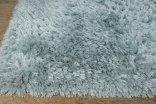 Load image into Gallery viewer, Pier 1 Imports Shaggy Area Rug – Soft Blue/Gray – 75" x 50"