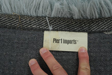 Load image into Gallery viewer, Pier 1 Imports Shaggy Area Rug – Soft Blue/Gray – 75" x 50"