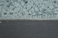 Load image into Gallery viewer, Pier 1 Imports Shaggy Area Rug – Soft Blue/Gray – 75" x 50"