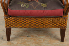 Load image into Gallery viewer, Pier 1 Imports Handwoven Rattan Armchair with Wood Frame