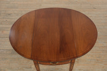 Load image into Gallery viewer, American Masterpiece Collection by Hickory Furniture Inlaid Mahogany Drop-Leaf Side Table with Drawer