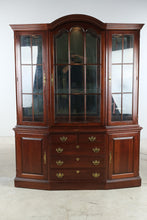 Load image into Gallery viewer, Pennsylvania House Solid Cherry Breakfront China Cabinet with Lighted Display and Storage