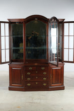 Load image into Gallery viewer, Pennsylvania House Solid Cherry Breakfront China Cabinet with Lighted Display and Storage