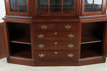 Load image into Gallery viewer, Pennsylvania House Solid Cherry Breakfront China Cabinet with Lighted Display and Storage