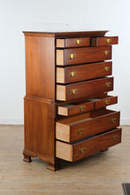 Load image into Gallery viewer, Pennsylvania House Solid Wood Cherry Chest of Drawers Tall Dresser