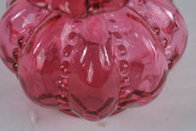 Load image into Gallery viewer, Fenton Cranberry Opalescent Melon Rib Ruffled Mini Vase 5.5 Inch