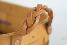 Load image into Gallery viewer, Peterboro Basket Co. Handwoven Oval Serving Basket with Braided Handles, Liner & Protector