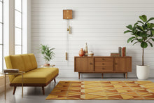 Load image into Gallery viewer, Sarsaparilla Wall Clock With Weights And Pendulum Mid Century Style