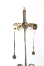 Load image into Gallery viewer, Pewter Lamp with 4 Lights and Black Shade