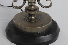Load image into Gallery viewer, Pewter Lamp with 4 Lights and Black Shade