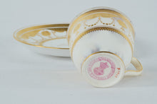Load image into Gallery viewer, Minton China Gold Encrusted Demitasse Tea Cup and Saucer