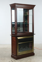 Load image into Gallery viewer, Philip Reinisch Hearthside Electric Fireplace and Lighted Curio Cabinet
