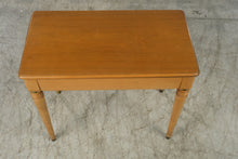 Load image into Gallery viewer, Wurlitzer Organ Bench Wood Storage Seat Brass Accents 26 x 14