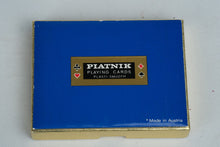 Load image into Gallery viewer, Piatnik Playing Cards Double Deck Red and Blue Gold Pattern Made in Austria