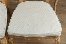 Load image into Gallery viewer, Stanley Furniture French Provincial Oak Dining Table and 6 Cane Back Chairs Pickled Finish