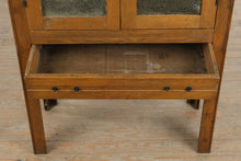 Load image into Gallery viewer, Antique Oak Pie Safe Cabinet with Punched Tin Doors