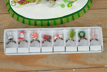 Load image into Gallery viewer, Pier 1 Imports Holiday Drink Charm Set with Metal Dog Stand – 8 Festive Charms