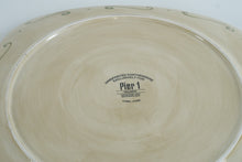 Load image into Gallery viewer, Pier 1 Vallarta Handpainted Earthenware Square Serving Platter – 13.25" – Bold Floral Southwest Design