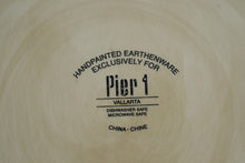 Load image into Gallery viewer, Pier 1 Vallarta Handpainted Earthenware Square Serving Platter – 13.25" – Bold Floral Southwest Design