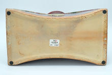 Load image into Gallery viewer, Pier 1 Asian-Inspired Ceramic Vase – Far East Curved Form with Red Glaze & Medallion Accent