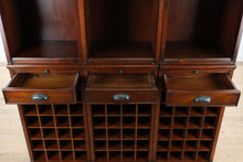 Load image into Gallery viewer, Pier 1 Solid Wood Wine Cabinet Hutch 55 Inch Triple Storage Unit