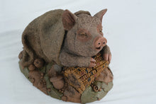 Load image into Gallery viewer, “Harley” Pig Figurine by Tim Wolfe for Cairn Studio (1992)
