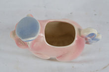Load image into Gallery viewer, Royal Copley Pig Creamer – Pink & Blue Spaulding Pottery