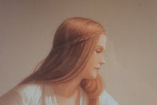 Load image into Gallery viewer, Edson Campos Spring Promise Framed Print Romantic Figurative Woman Artwork 40x45