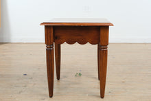 Load image into Gallery viewer, Solid Pine Square Side Table with Drawer