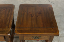 Load image into Gallery viewer, Pair of Solid Pine Rustic End Tables with Drawers