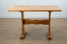 Load image into Gallery viewer, Rustic Pine Trestle Dining Table – 48″ x 36″ x 30.5″