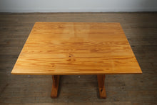 Load image into Gallery viewer, Rustic Pine Trestle Dining Table – 48″ x 36″ x 30.5″