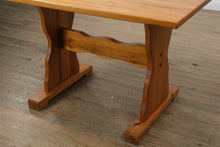 Load image into Gallery viewer, Rustic Pine Trestle Dining Table – 48″ x 36″ x 30.5″
