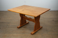 Load image into Gallery viewer, Rustic Pine Trestle Dining Table – 48″ x 36″ x 30.5″