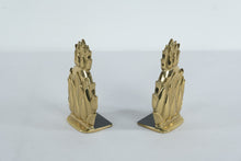 Load image into Gallery viewer, Newport Brass Pineapple Bookends | Pair | Solid Brass | Hospitality Motif | 6” Tall