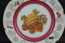 Load image into Gallery viewer, Pair of Winterling Germany 10" Fruit Plates – Pineapple & Strawberries – Gold Rim, Mix & Match Set