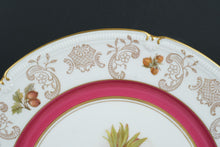 Load image into Gallery viewer, Pair of Winterling Germany 10" Fruit Plates – Pineapple & Strawberries – Gold Rim, Mix & Match Set