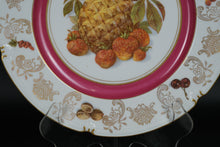 Load image into Gallery viewer, Pair of Winterling Germany 10" Fruit Plates – Pineapple & Strawberries – Gold Rim, Mix & Match Set