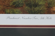 Load image into Gallery viewer, Richard Chorley “Pinehurst Number Two, 5th Hole” Limited Edition Framed Golf Art Print – Signed & Numbered