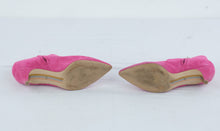 Load image into Gallery viewer, Sam Edelman Womens Hot Pink Suede Pointed Toe Ankle Boots Kitten Heel Size 8