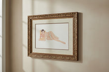 Load image into Gallery viewer, Alberto Vargas Temptation Pin Up Framed Print Horizontal Gilt Frame
