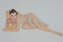 Load image into Gallery viewer, Alberto Vargas Temptation Pin Up Framed Print Horizontal Gilt Frame